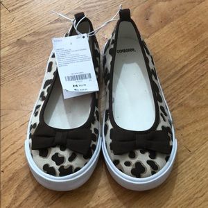 Gymboree animal print slip on sneakers